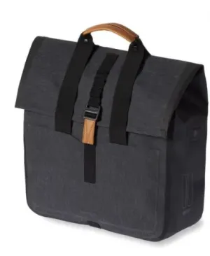 Sacoche arrière BASIL URBAN réfléchissant gris foncé imperméable 25L